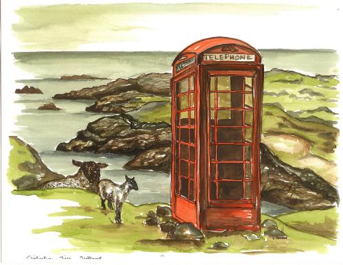 Isle of Tiree, Scotland Phone booth