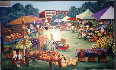 Amherst Housing Authority Farmer’s Market mural