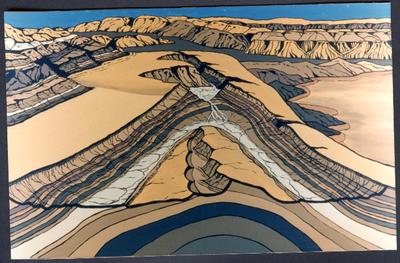 Pratt Museum of Natural History geology panel 6